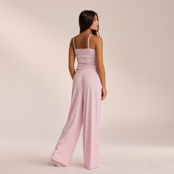 Lounge Underwear Pointelle Pyjama Bottoms - Pink