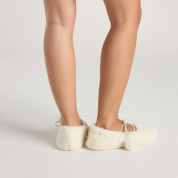 Lounge Underwear Poppy Ballet Slippers - Ecru