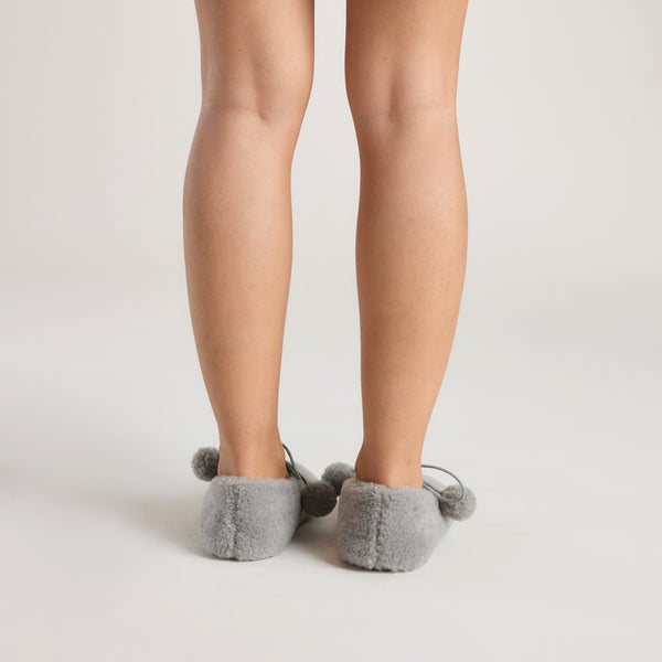 Lounge Underwear Poppy Ballet Slippers - Grey