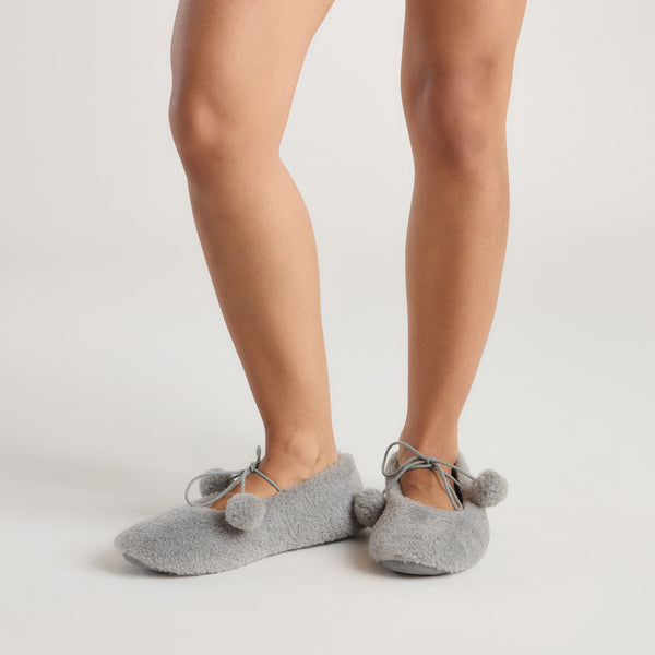 Lounge Underwear Poppy Ballet Slippers - Grey
