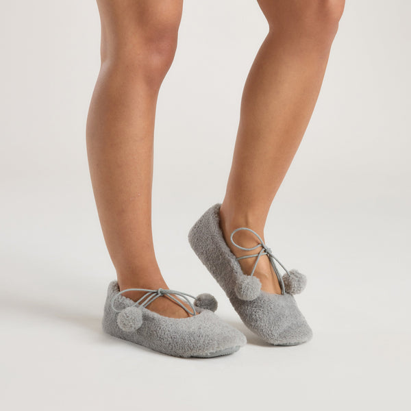 lounge underwear Poppy Ballet Slippers - Grey