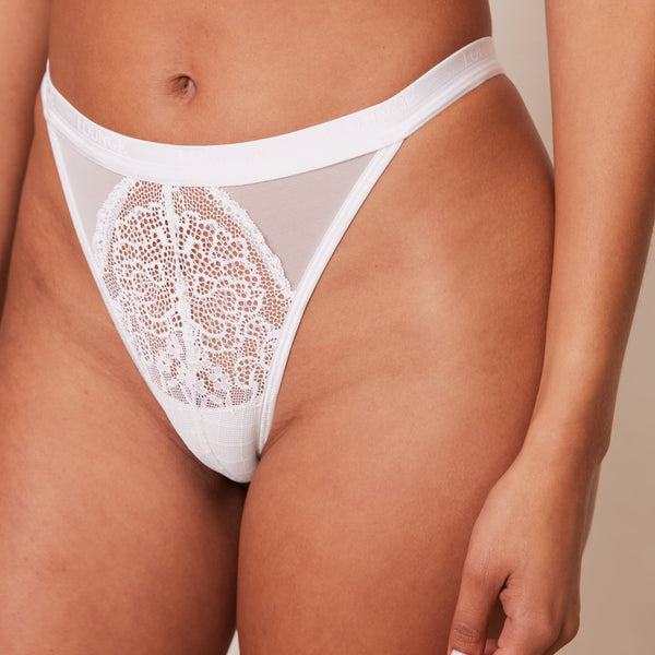 Lounge Underwear Royal Thong - White