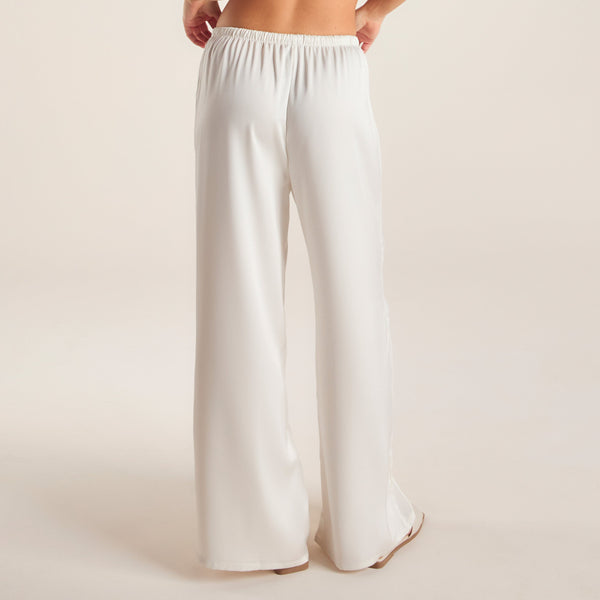 lounge underwear Satin Trousers - Off White