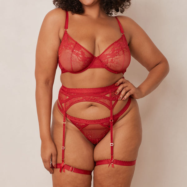 Lounge Underwear Selina Intimates Set - Maroon