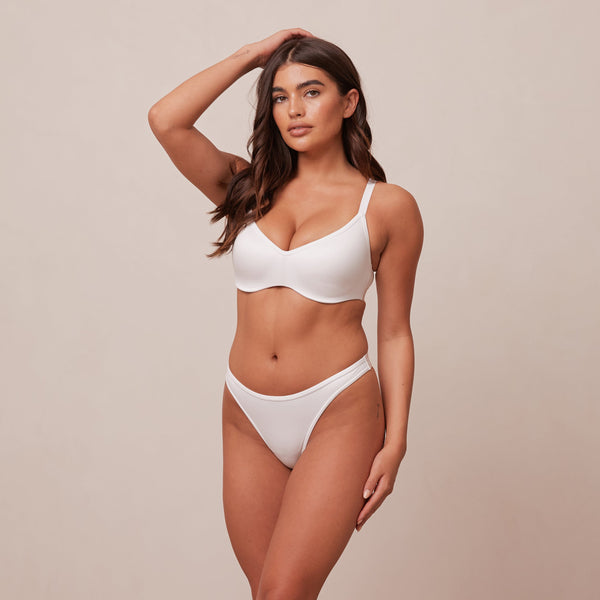Lounge Underwear Sleek Mindful Bra - White