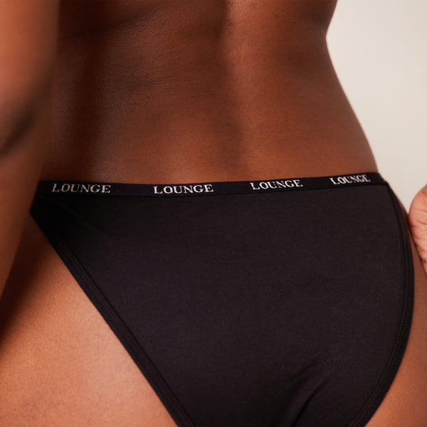 Lounge Underwear Smooth Classic Briefs - Black
