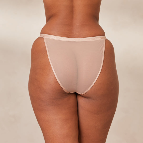 lounge underwear Smooth Mesh Briefs - Taupe