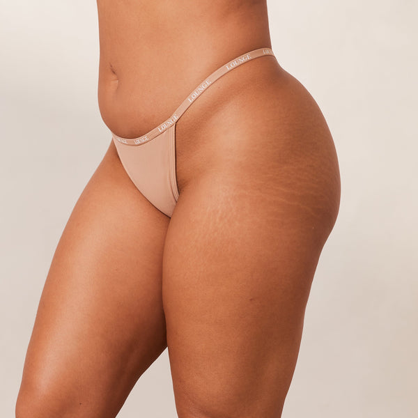 Lounge Underwear Smooth Thong - Honey
