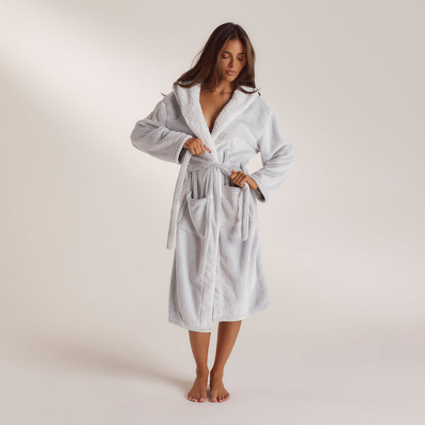 Lounge Underwear So Soft Luxury Dressing Gown - Grey