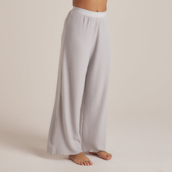 Lounge Underwear Soft Waffle Pyjama Bottoms - Frost