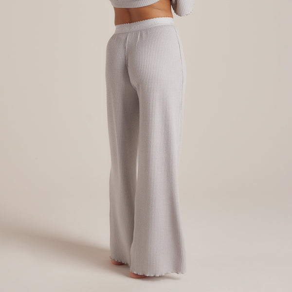 lounge underwear Soft Waffle Pyjama Bottoms - Frost
