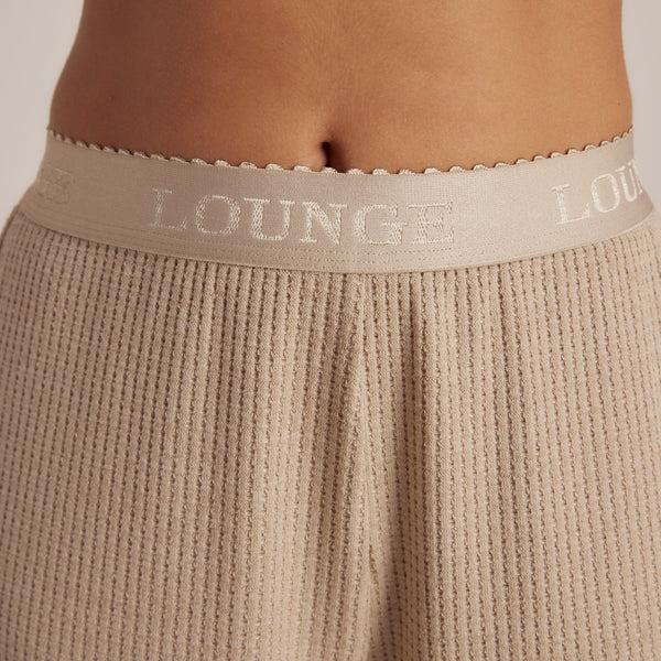Lounge Underwear Soft Waffle Pyjama Bottoms - Mink