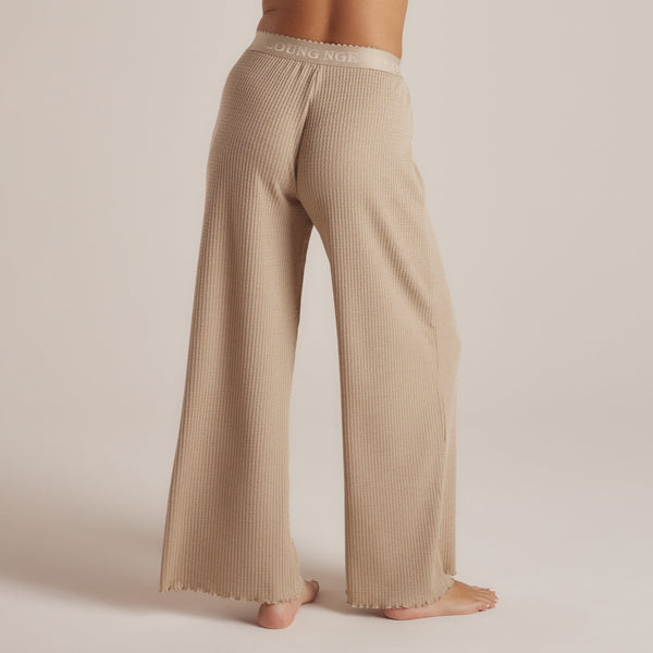 lounge underwear Soft Waffle Pyjama Bottoms - Mink