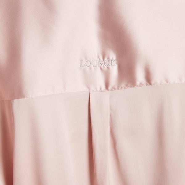 Lounge Underwear Sparkle Satin Pyjama Shirt - Blush