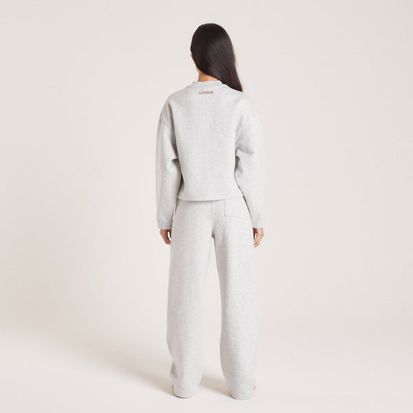 lounge underwear Straight Leg Joggers - Grey Marl