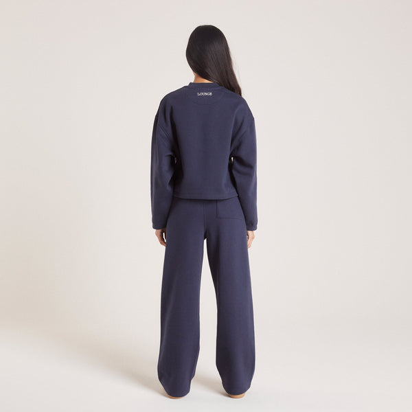 lounge underwear Straight Leg Joggers - Ink Blue