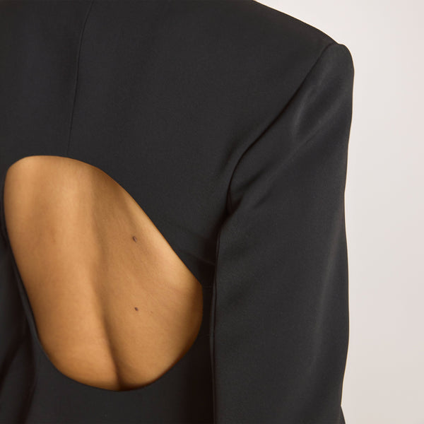 Lounge Underwear Structured Dress - Black