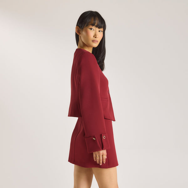 lounge underwear Structured Jacket - Wine