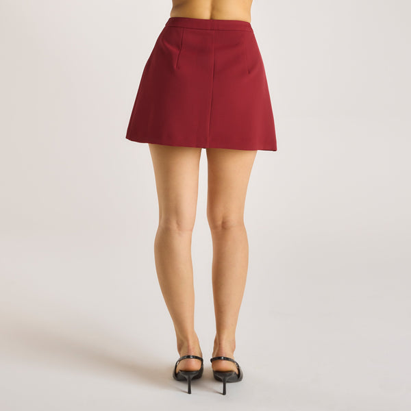 lounge underwear Structured Skirt - Wine