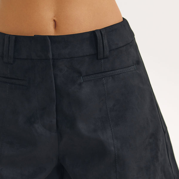 Lounge Underwear Suedette Shorts - Black