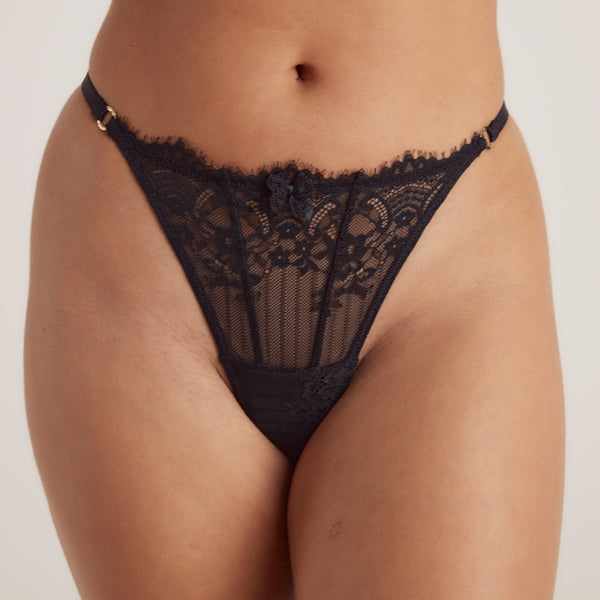 lounge underwear Tempt Thong - Black