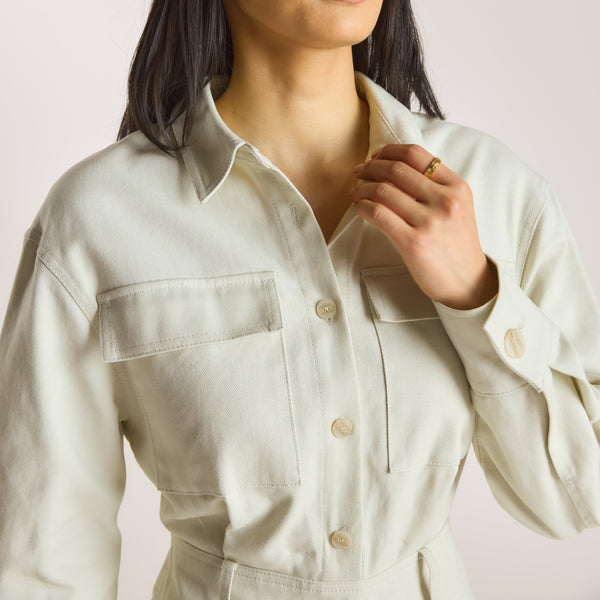 Lounge Underwear Utility Dress - Stone