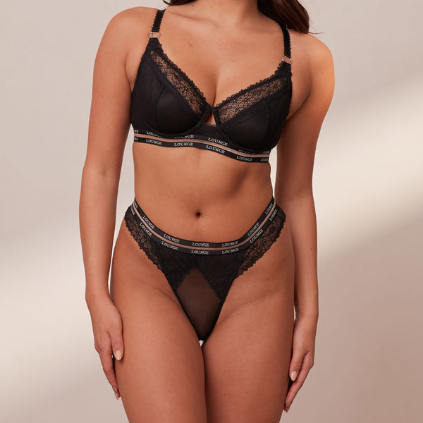 Lounge Underwear Vogue Balcony Bra - Black