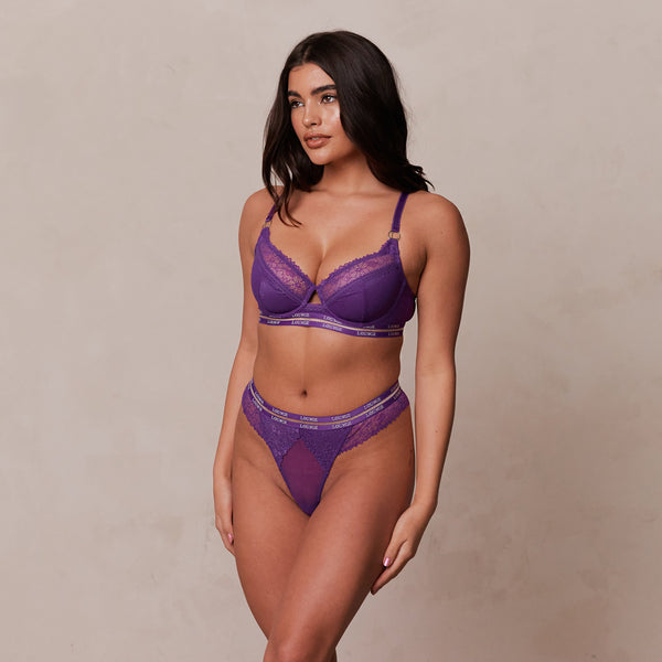 Lounge Underwear Vogue Balcony Bra - Purple