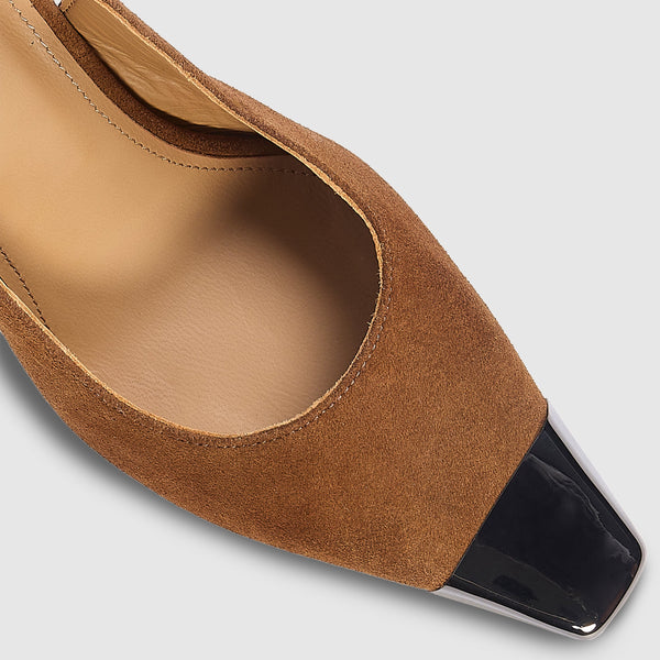 Lounge Underwear Willow Slingback Heels - Tan