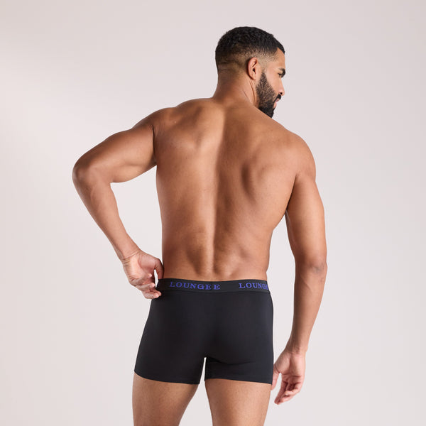 Lounge Underwear Men's Everyday Boxers (3-Pack) - All Black