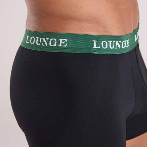 Lounge Underwear Men's Everyday Boxers (3-Pack) - Black Multi