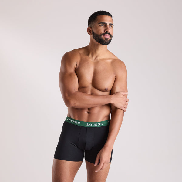 Lounge Underwear Men's Everyday Boxers (3-Pack) - Black Multi