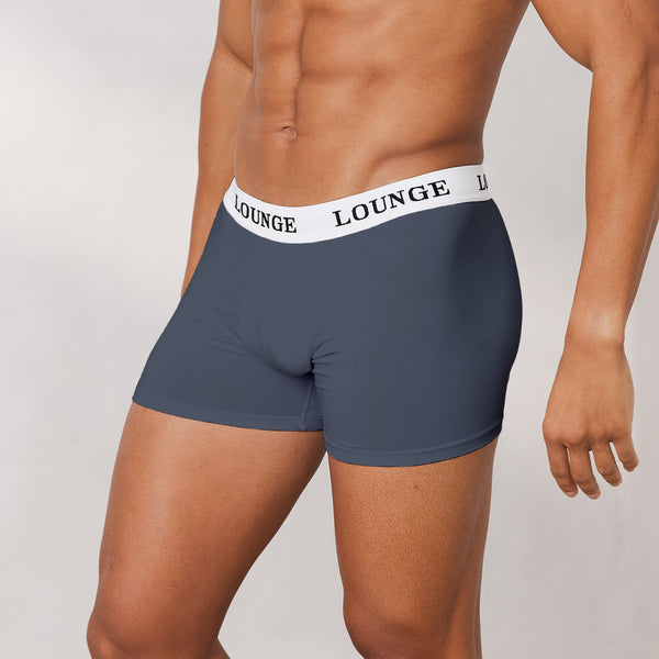 Lounge Underwear Men's Everyday Boxers (3 Pack) - Smoked Blue