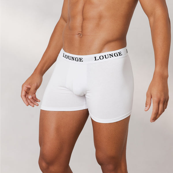 Lounge Underwear Men's Everyday Boxers (3 Pack) - White