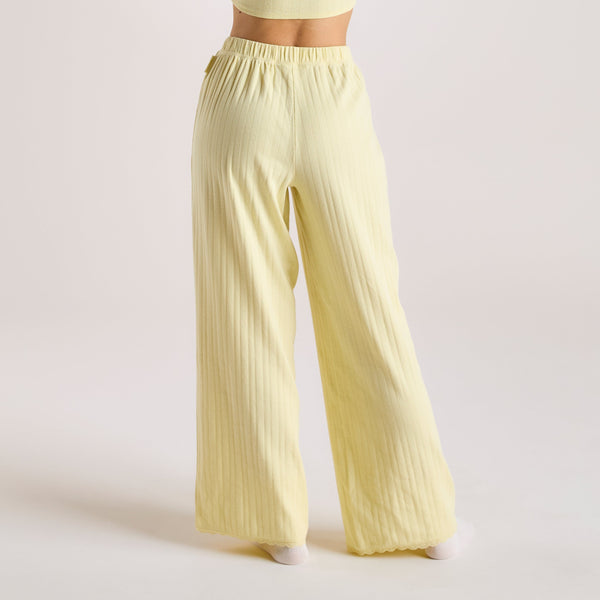 lounge underwear Pointelle Pyjama Bottoms - Buttercup Yellow