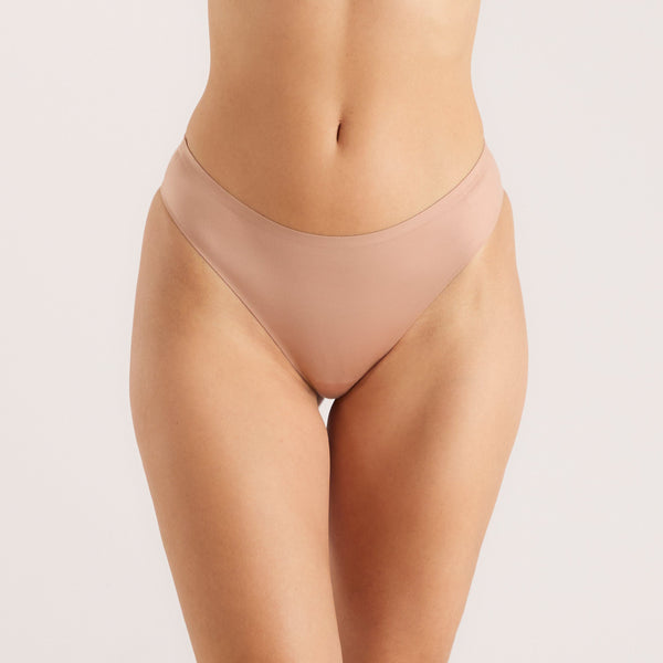 lounge underwear Seamless Bonded Brazilian Briefs (3-Pack) - Honey