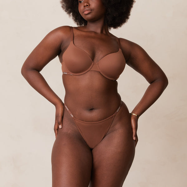 Lounge Underwear Smooth Classic T-shirt Bra - Chestnut