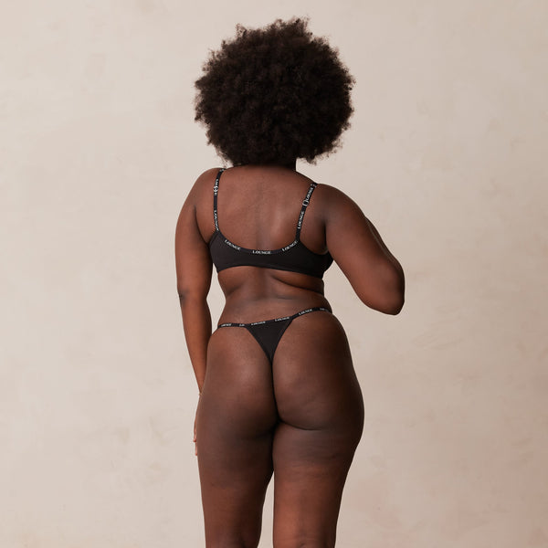 lounge underwear Smooth Front Fastening T-shirt Bra - Black