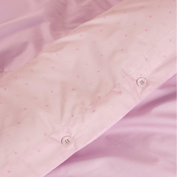 Lounge Underwear Spring Daze Reversible Duvet Cover - Pink Rosebud