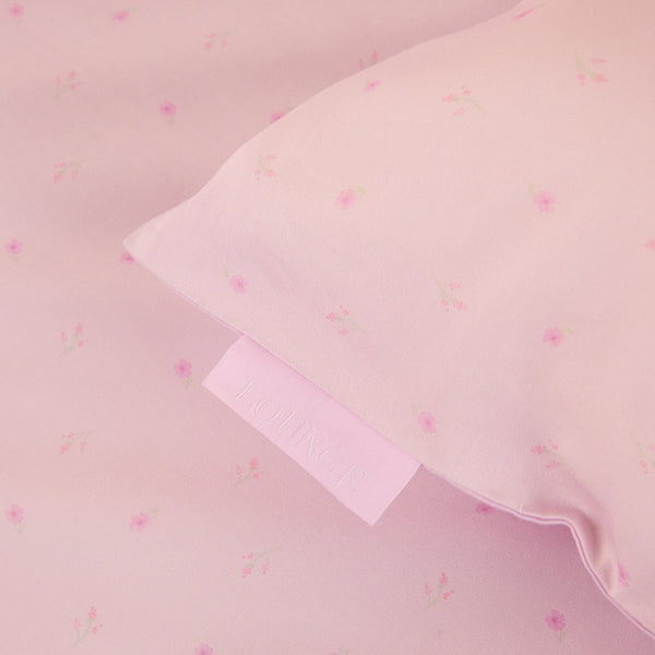 Lounge Underwear Spring Daze Reversible Pillowcase (2-Pack) - Pink Rosebud