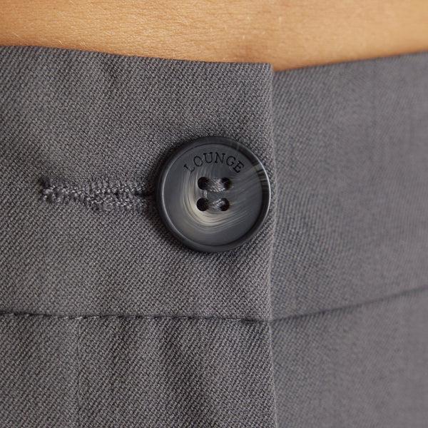 Lounge Underwear Tailored Turn-Up Trousers - Charcoal
