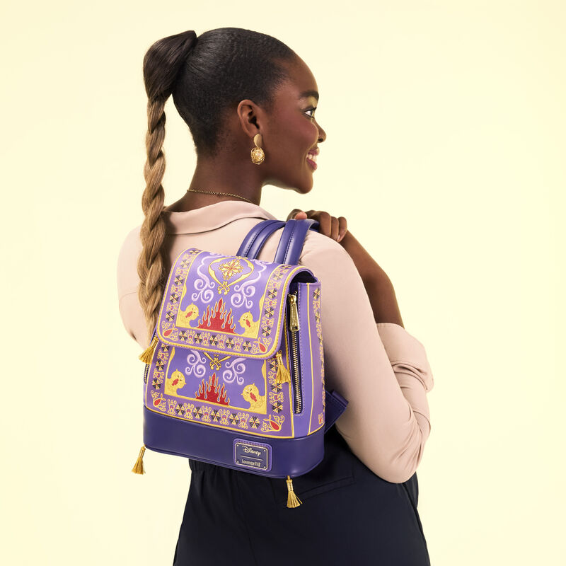 loungefly Aladdin Exclusive Magic Carpet Drawstring Mini Backpack