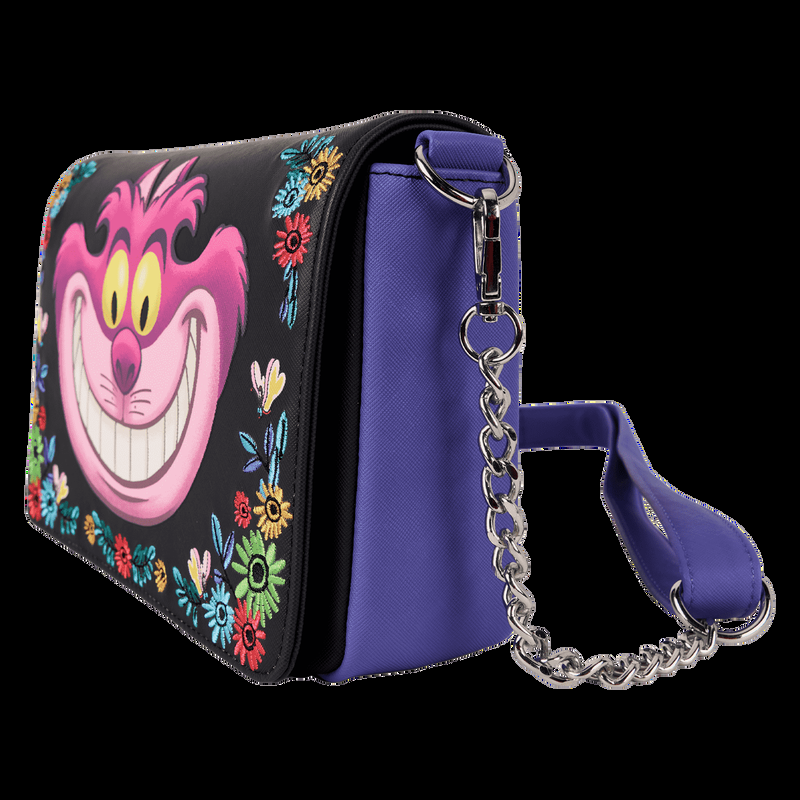 Loungefly Alice In Wonderland Cheshire Cat Tulgey Wood Crossbody Bag
