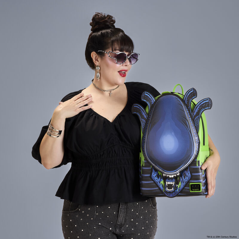 loungefly Alien Xenomorph Cosplay Glow Full-Size Backpack