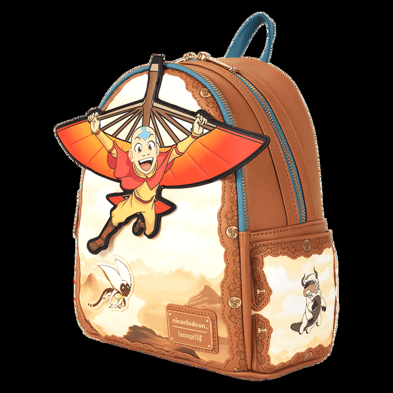 Loungefly Avatar: The Last Airbender Aang Glider Staff Mini Backpack