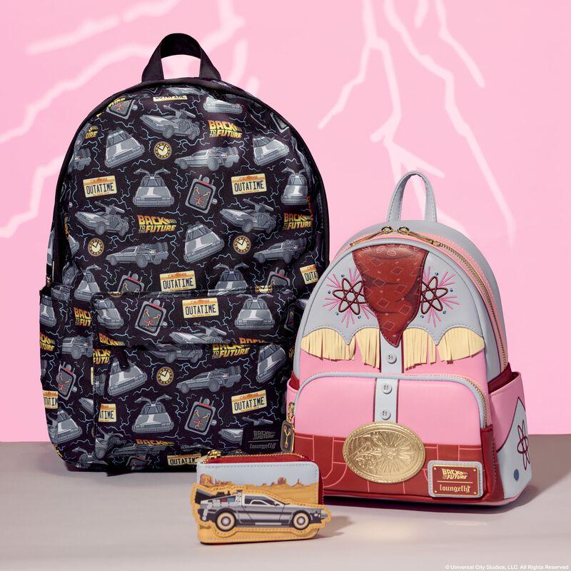 Loungefly Back To The Future 40th Anniversary All-Over Print Full-Size Backpack
