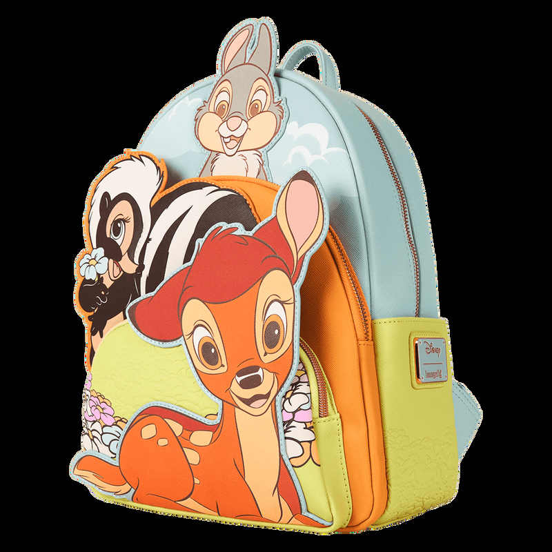 Loungefly Bambi & Friends Triple Pocket Mini Backpack