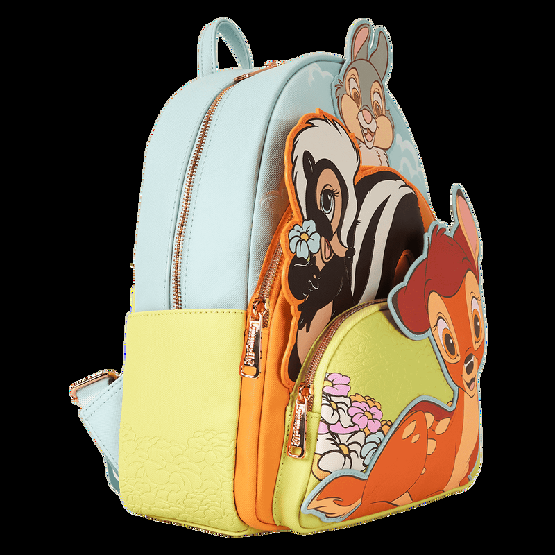 Loungefly Bambi & Friends Triple Pocket Mini Backpack