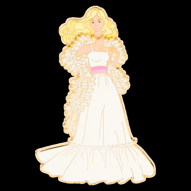 Loungefly Barbie™ 65th Anniversary Paper Doll Magnetic Pin Set