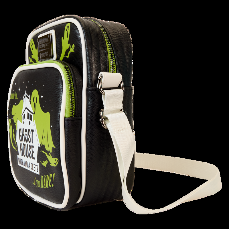 Loungefly Beetlejuice Beetlejuice Ghost House Glow Crossbody Bag